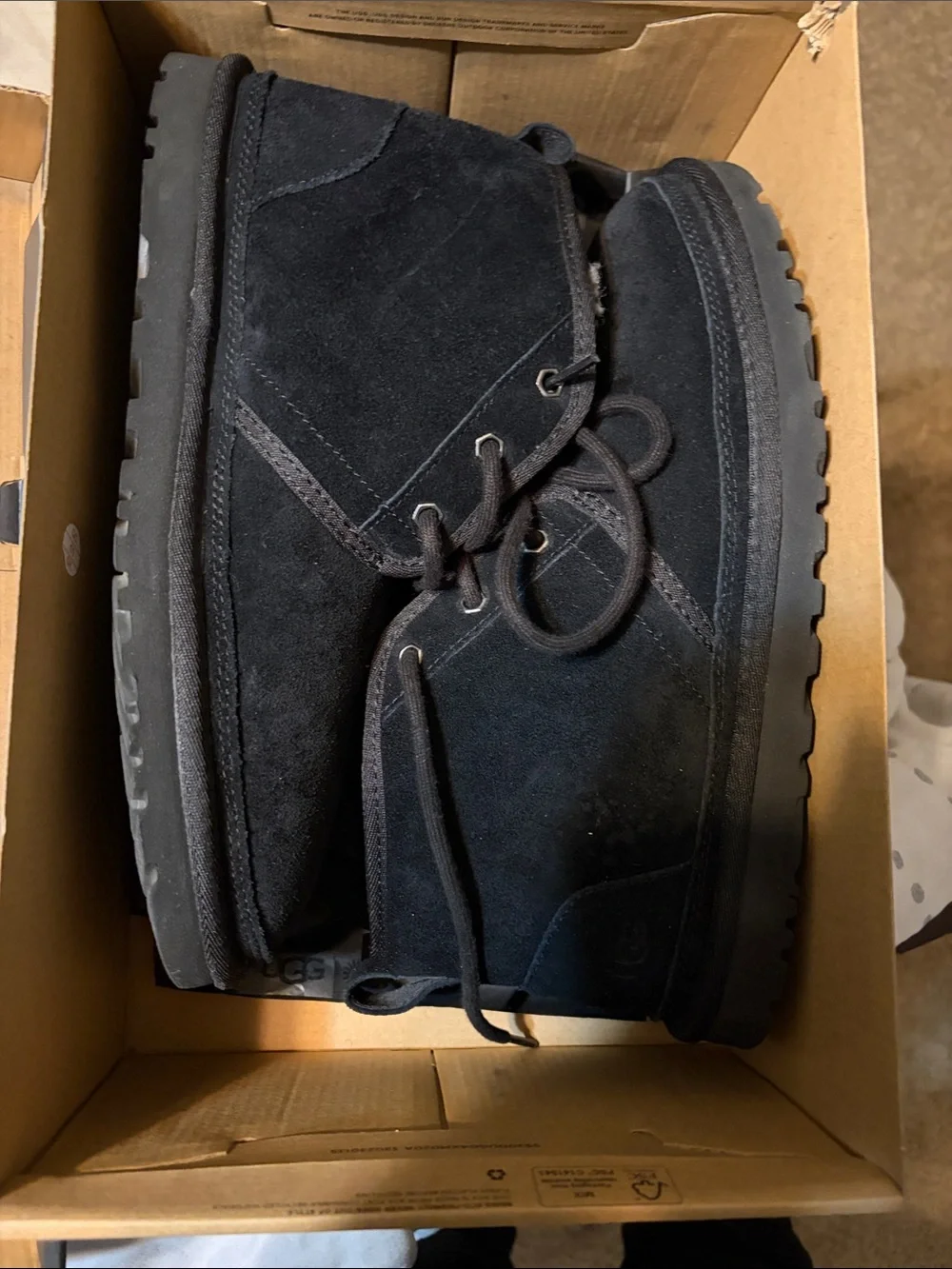 UGG Men's Black Suede Chukka Boots
